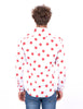 Christmas White Star Print Men's Shirt