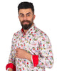 Tropical Bird Print Pure Cotton Shirt