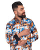House In The Woods Print Pure Cotton Shirt