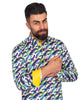 Colourful Feather Pure Cotton Print Shirt