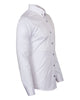 White Round Collar Pin Shirt