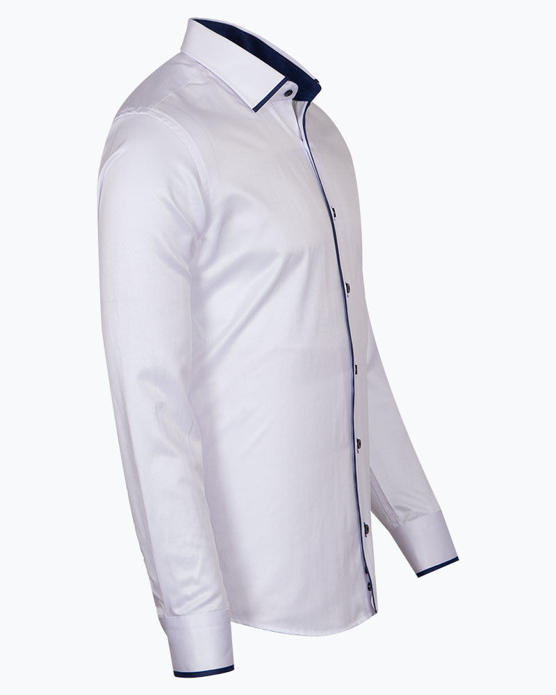 design in white shirt