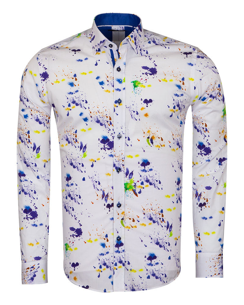 Spray Paint Print Men's Shirt