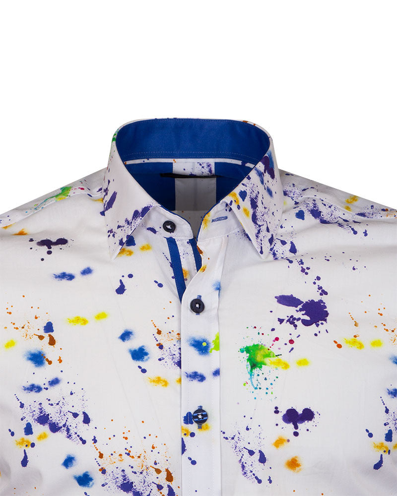Spray Paint Print Men's Shirt