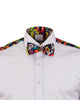 Comic Book Print Tuxedo Shirt