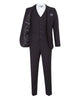 Anthracite Classic Plain 3 Piece Men's Suit-Makrom