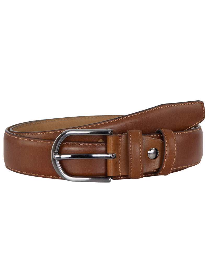 Tan Leather Plain Design Belt