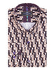 Beige Polka Dot Print Shirt-Makrom