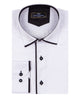 Black Classic Plain Shirt with Collar Tip Design-Makrom