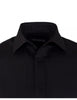 Black Classic Single Cuff Men's Shirt-Makrom