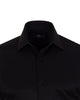 Black Classic Twill Single Cuff Shirt-Makrom