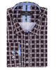 Black Dashed Line Check Print Shirt-Makrom
