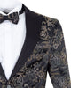 Black Floral Men's Fashion Blazer-Makrom