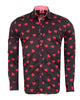 Black Heart Print Shirt-Makrom