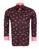 Black Heart Print Shirt-Makrom