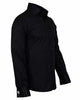 Black Plain Double Cuff Shirt-Makrom