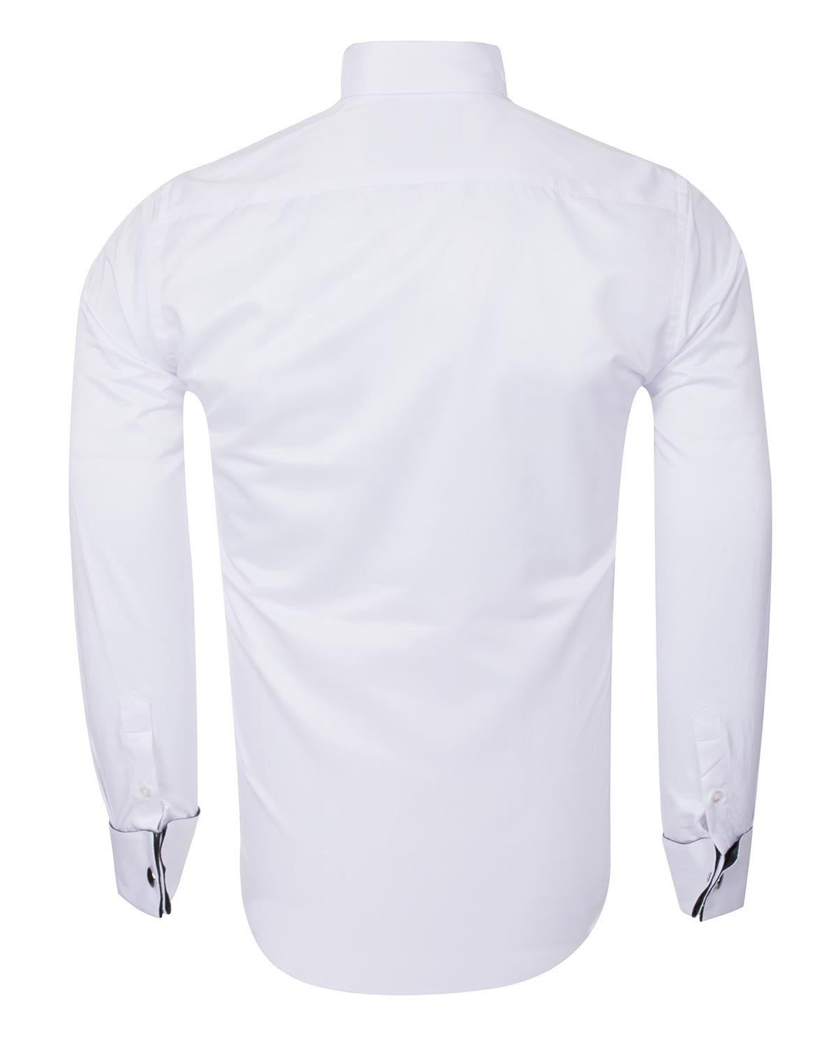 Black Pleated Dress Shirt with Bow Tie-Makrom