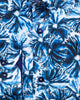 Blossoming Neon Blue Print Cotton Shirts For Men-Makrom
