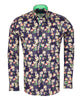 Blue Floral Print with Matching Handkerchief-Makrom