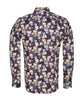 Blue Floral Print with Matching Handkerchief-Makrom