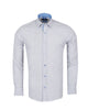 Blue Mosaic Print Men's Shirt-Makrom