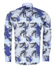 Blue Paisley Print with Matching Handkerchief-Makrom