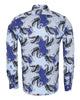 Blue Paisley Print with Matching Handkerchief-Makrom