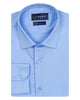 Blue Plain Pure Cotton Men's Shirt-Makrom