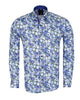 Blue Poppy Print with Matching Handkerchief-Makrom