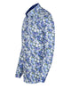 Blue Poppy Print with Matching Handkerchief-Makrom