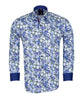 Blue Poppy Print with Matching Handkerchief-Makrom