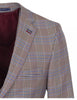 Brown Glen Check Blazer & Waistcoat-Makrom