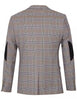 Brown Glen Check Blazer & Waistcoat-Makrom