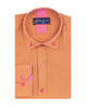 Brown Linen Long Sleeve Shirt-Makrom