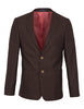 Brown Twill Design Blazer-Makrom