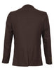 Brown Twill Design Blazer-Makrom