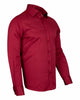 Burgundy Plain Double Cuff Shirt-Makrom