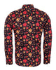 Burnt Autumn Leaf Print with Matching Handkerchief-Makrom