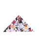 Cat Print Shirt with Matching Handkerchief-Makrom