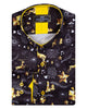 Christmas Carol Print Shirt-Makrom