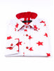 Christmas White Star Print Men's Shirt-Makrom