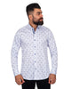 Circle Printed stripe design Pure Cotton Shirt-Makrom