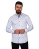 Circle Printed stripe design Pure Cotton Shirt-Makrom