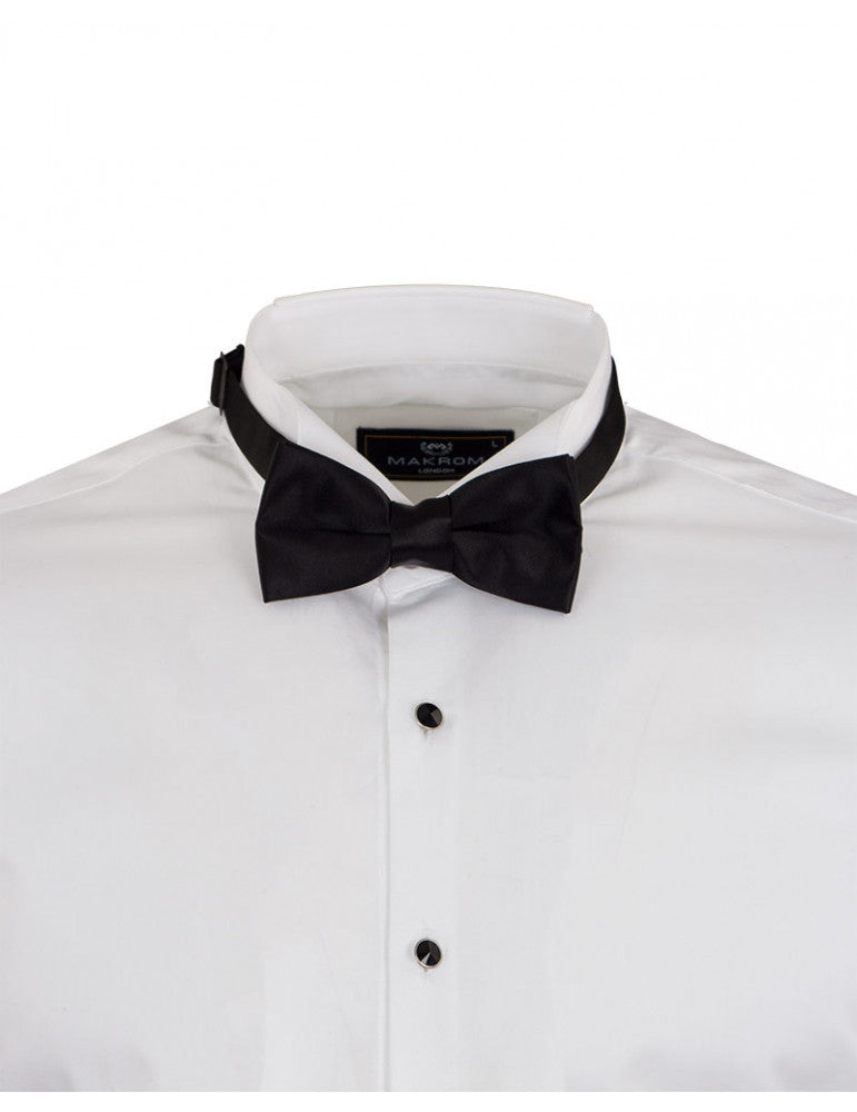 dress shirt collar for bow tie Classic Wing Collar Bow Tie Shirt for Men