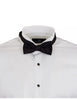 Classic Plain Wing Collar Bow Tie Men's Shirt-Makrom