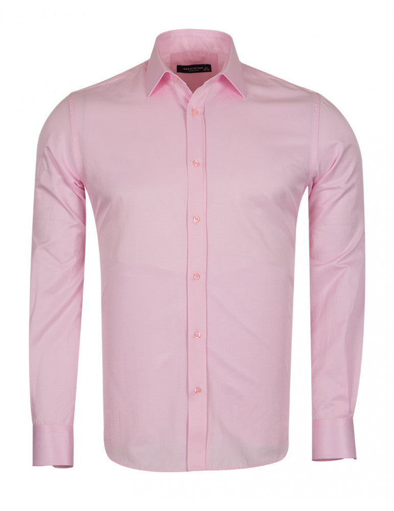 Pink Classic Single Cuff Men's Shirt