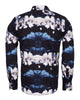 Cloud Print Men's Shirt with Matching Handkerchief-Makrom