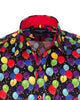 Colourful Balloons Print Pure Cotton Shirt with Matching Handkerchief-Makrom