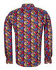 Colourful Bubbles Print Men's Shirt with Matching Handkerchief-Makrom