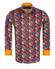 Colourful Bubbles Print Men's Shirt with Matching Handkerchief-Makrom